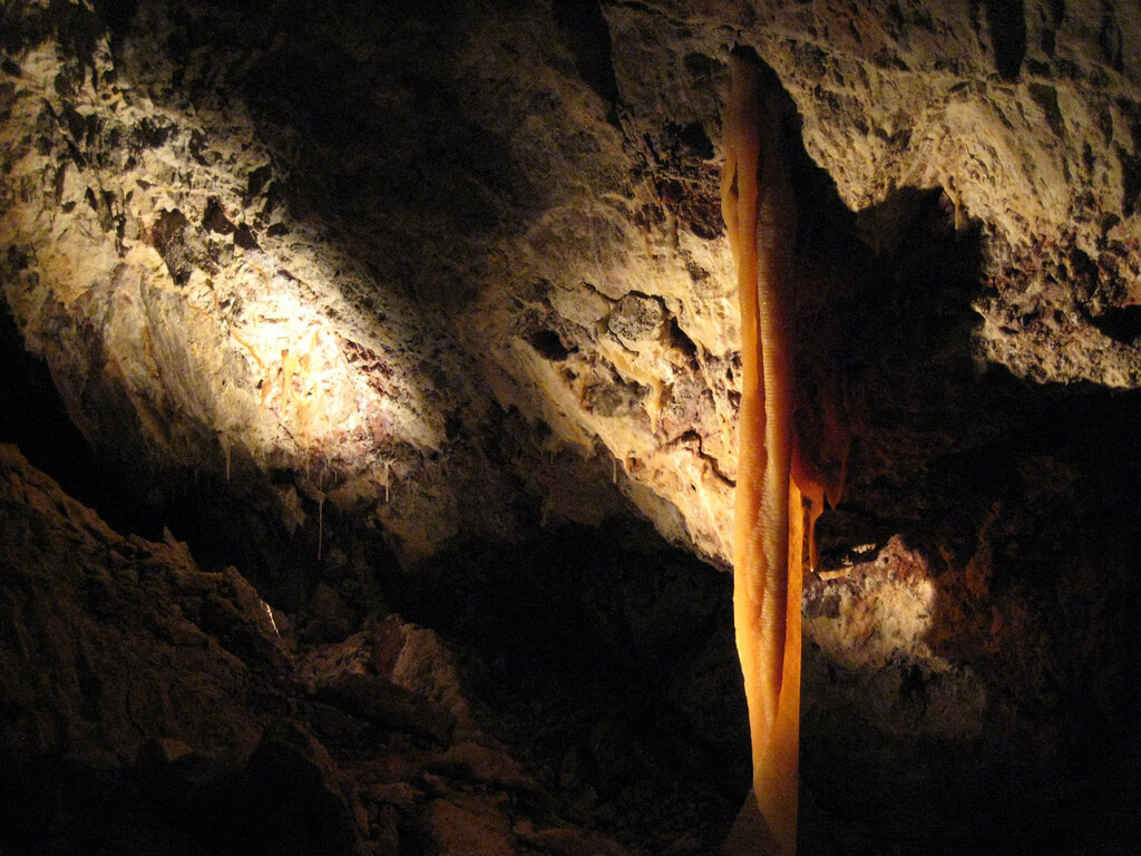 Speleothems inside the Kartchner Caverns.