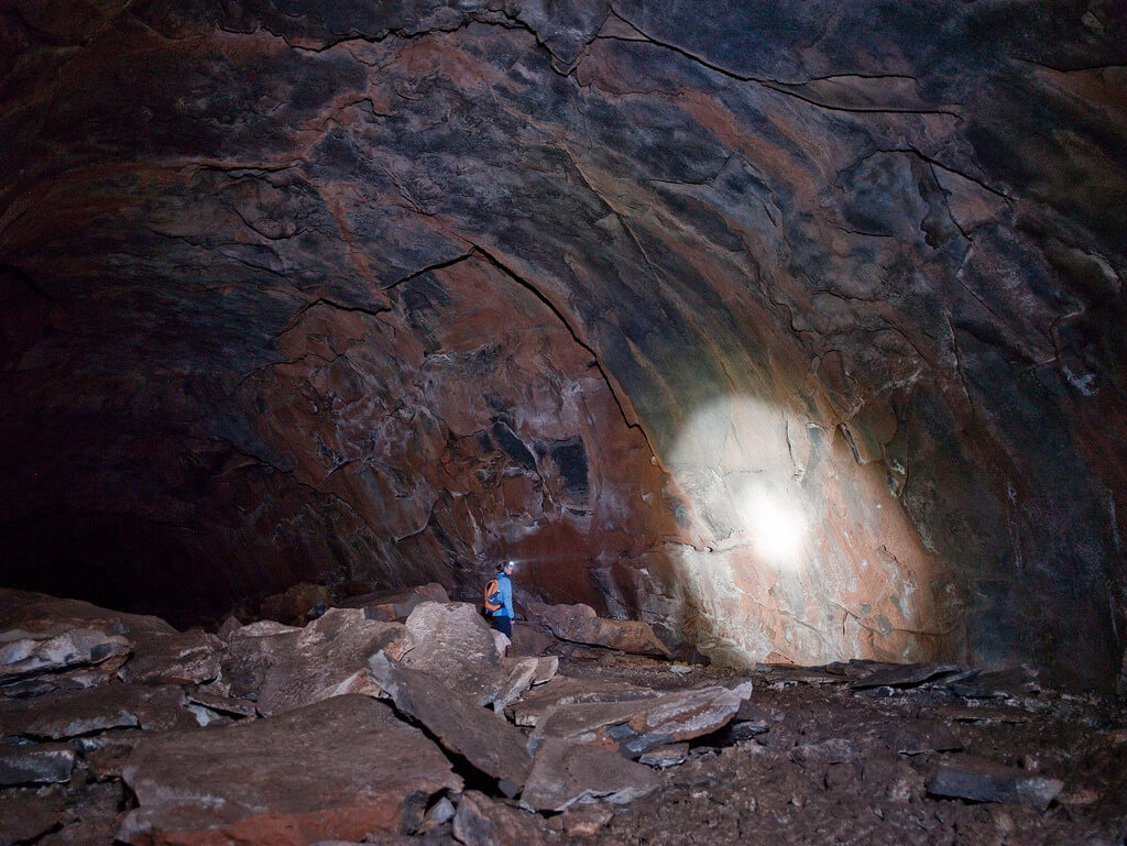 The interior of the Lava River Cave.
Flickr User David Tedesco