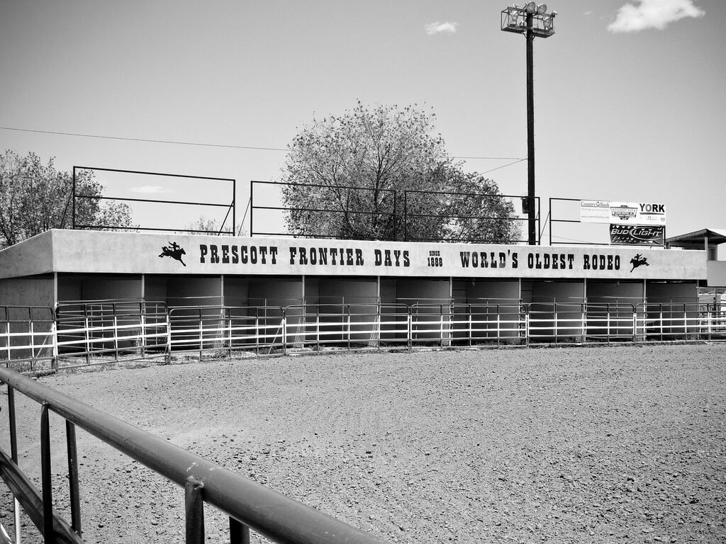 1) Prescott Frontier Days Home of the First Rodeo.
Flickr User Tom Check