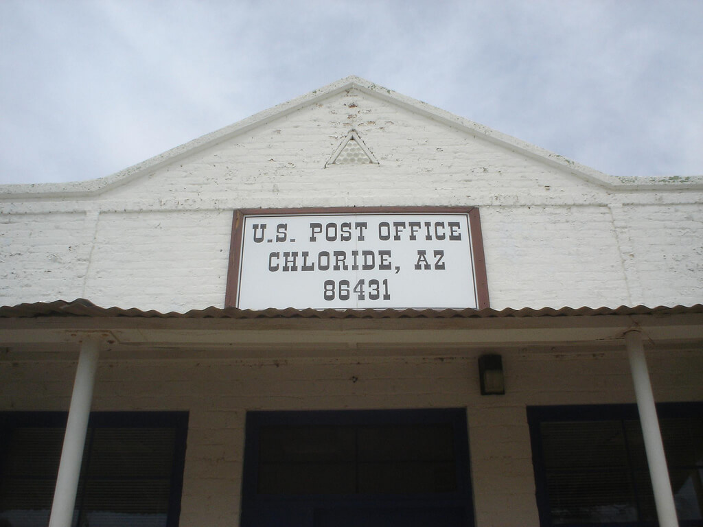 The roof and sign of the U.S. Post Office of Chloride, AZ
Flickr User Brad Rhodes