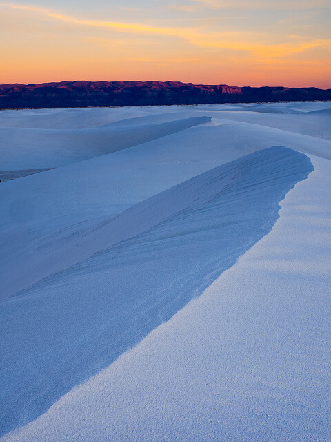 White Sands National Monument at Sunrise - Photo by Beau Rogers 