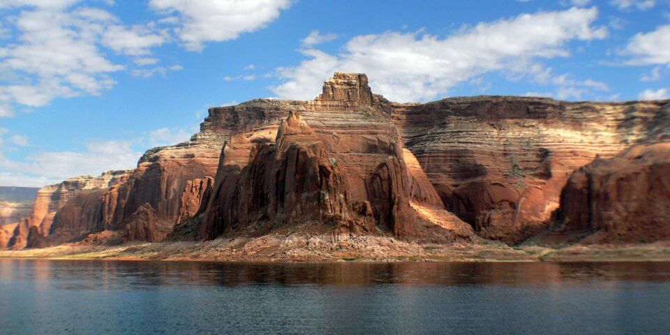 A canyon shot from Lake Powell. This is one of the northernmost lakes in Arizona.