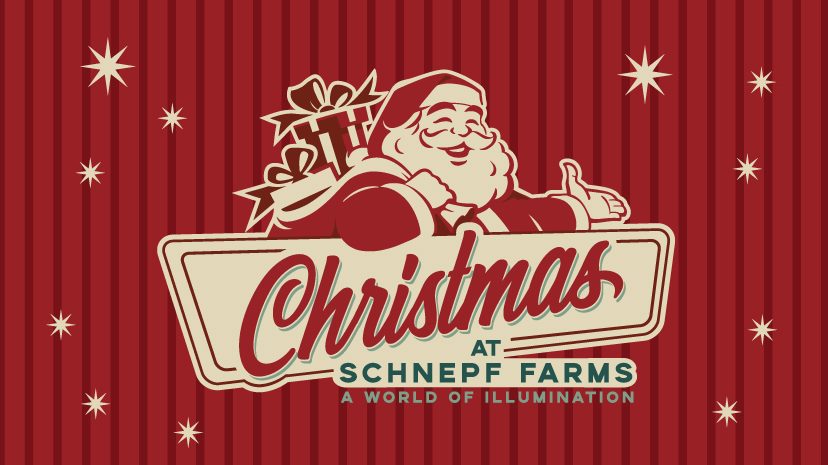 Christmas at Schnepf Farms poster.