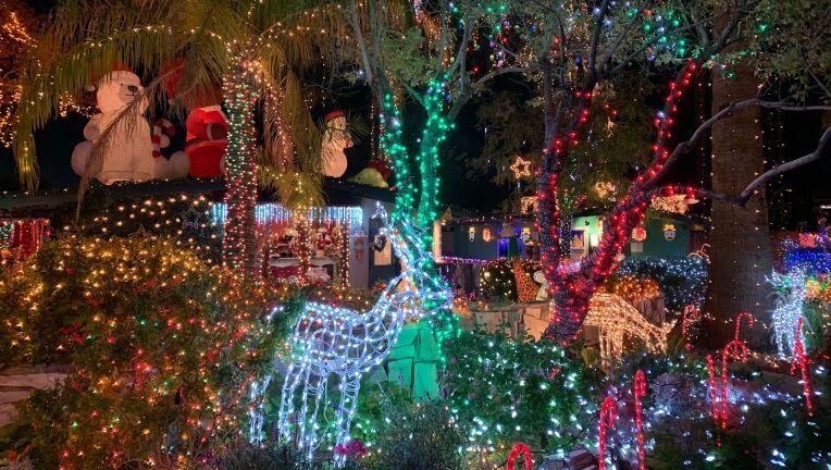 Arizona neighborhoods with Christmas lighting displays.