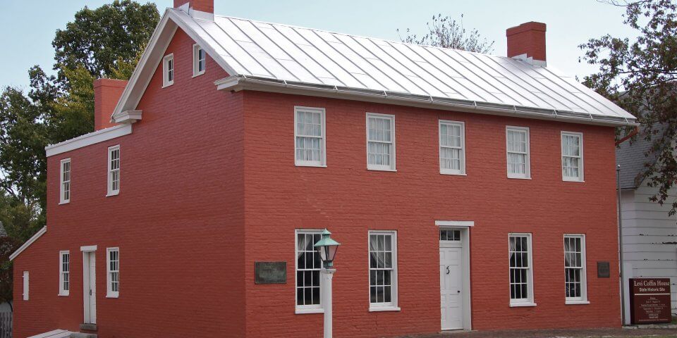Exterior of the Levi Coffin House in Newport (Fountain City), Indiana.