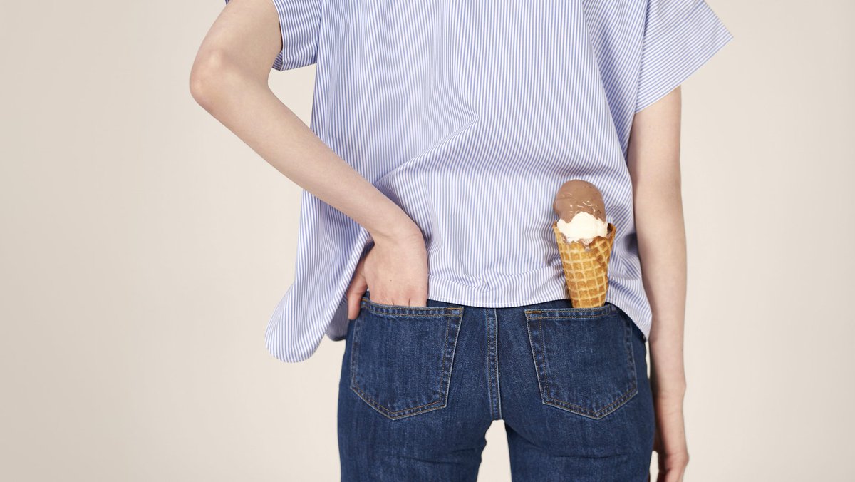 ice cream cone in back pocket illegal