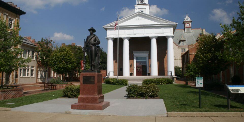In front of the Shenandoah Valley Civil War Museum in Winchester, VA.