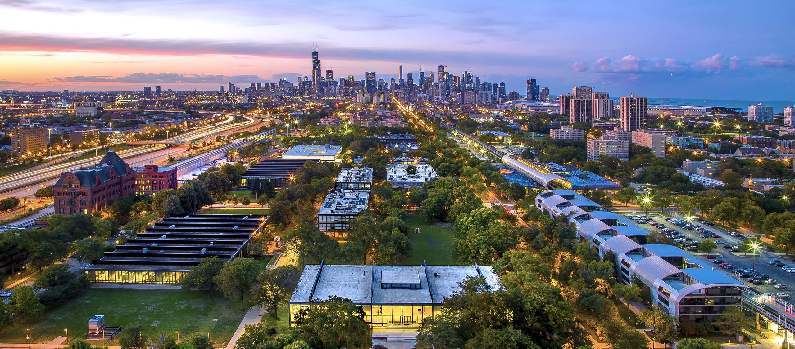 Chicago, Illinois suburb at dawn. Illinois is regarded as one of the best states to live in. 