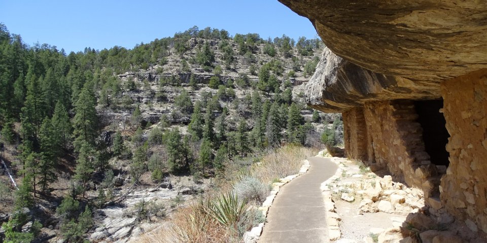 The Walnut Canyon National Monument is one of the national parks in Arizona still open during the coronavirus.