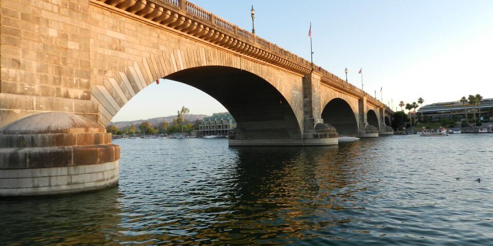The London Bridge in Lake Havasu City, Arizona.