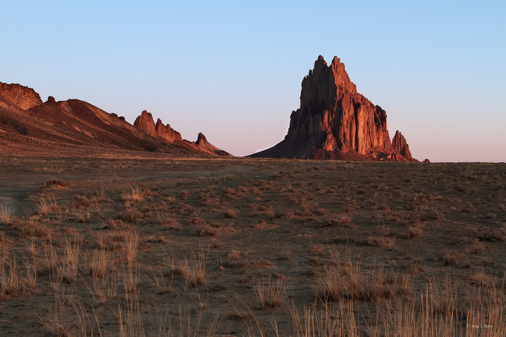 Shiprock in the Navajo Nation.