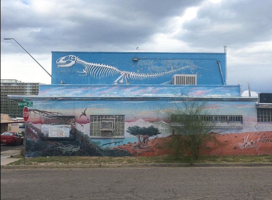 Dino’s Delight Dinosaur Mural in Tucson