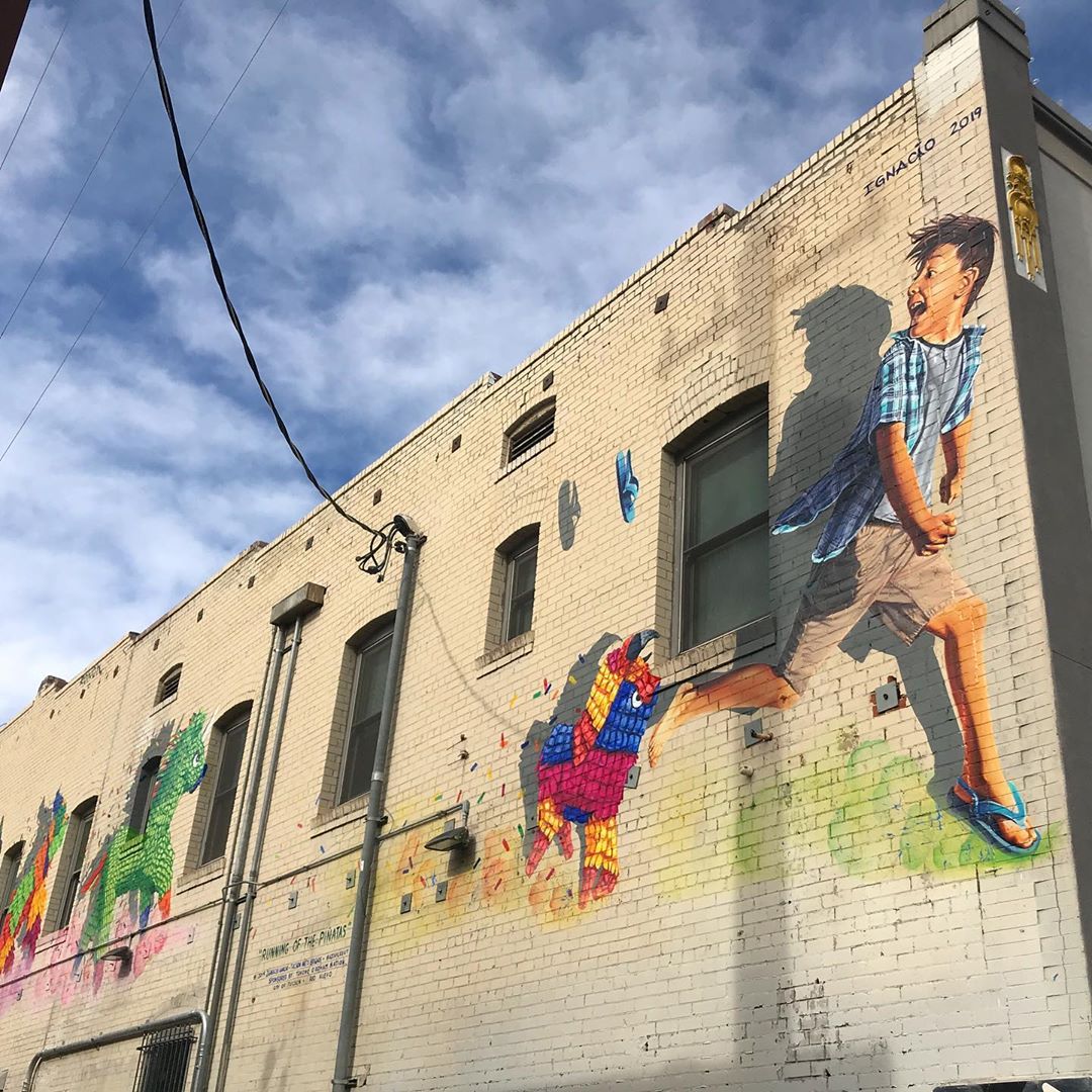 Running of the Piñatas Street Art murals in downtown Tucson