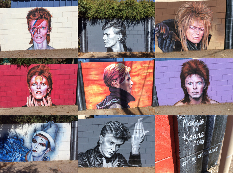 David Bowie Mural in Phoenix