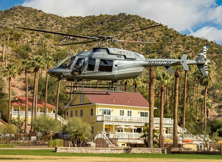 Helicopter Transpo Arizona Luxury Resort