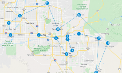 VE Day Flyover Map Arizona