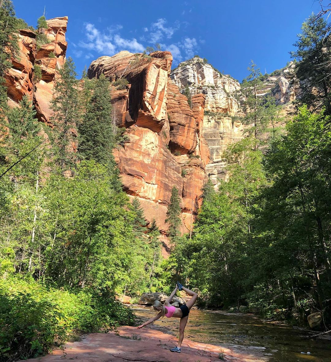 yoga while hiking poses arizona