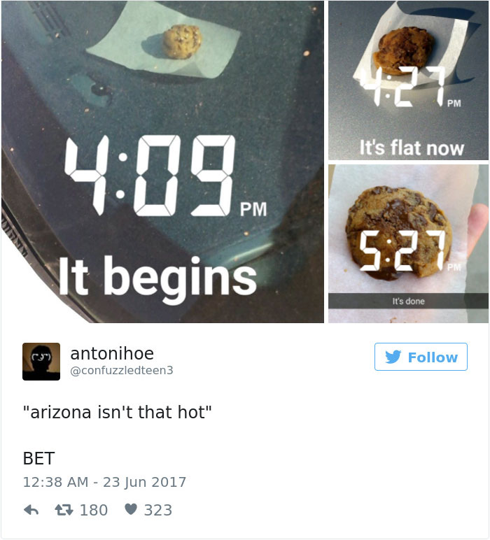 Baked Cookies Arizona Heat things melting in arizona