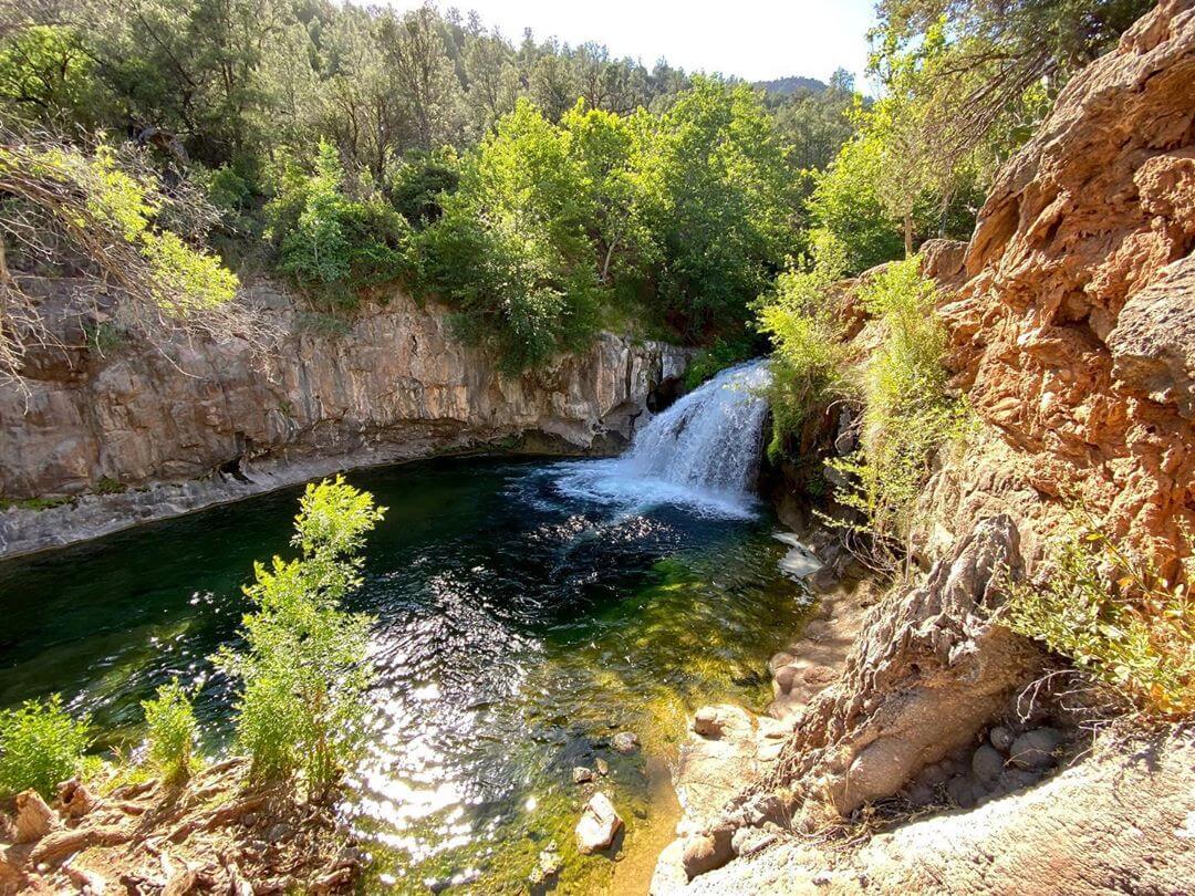 Fossil Creek Waterfall hidden waterfalls in arizona