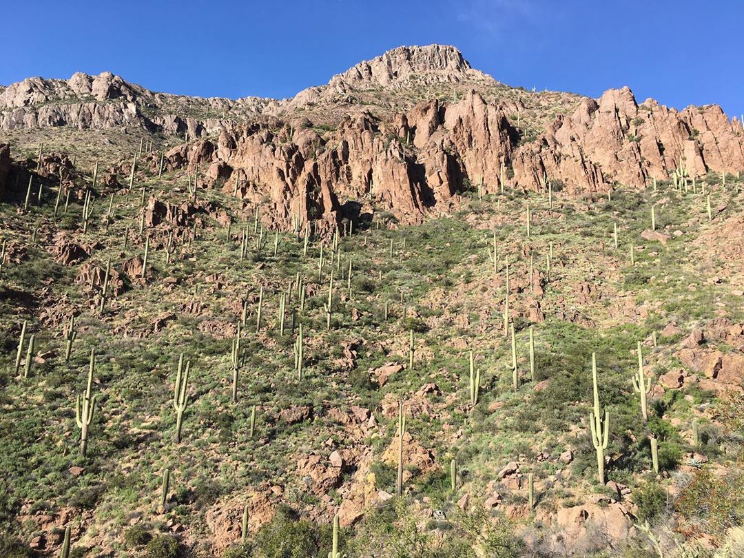 Superstition Mountains desert hike