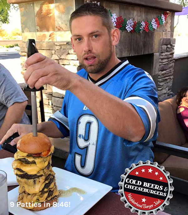 Tall Burger arizona eater burger challenge in Arizona