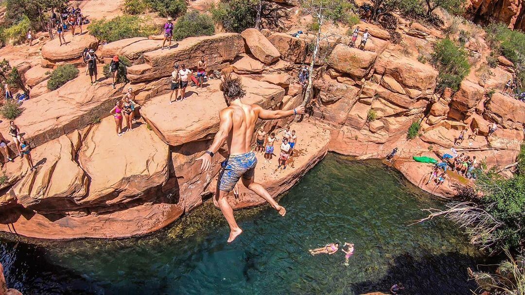 wilderness tours cliff jumping