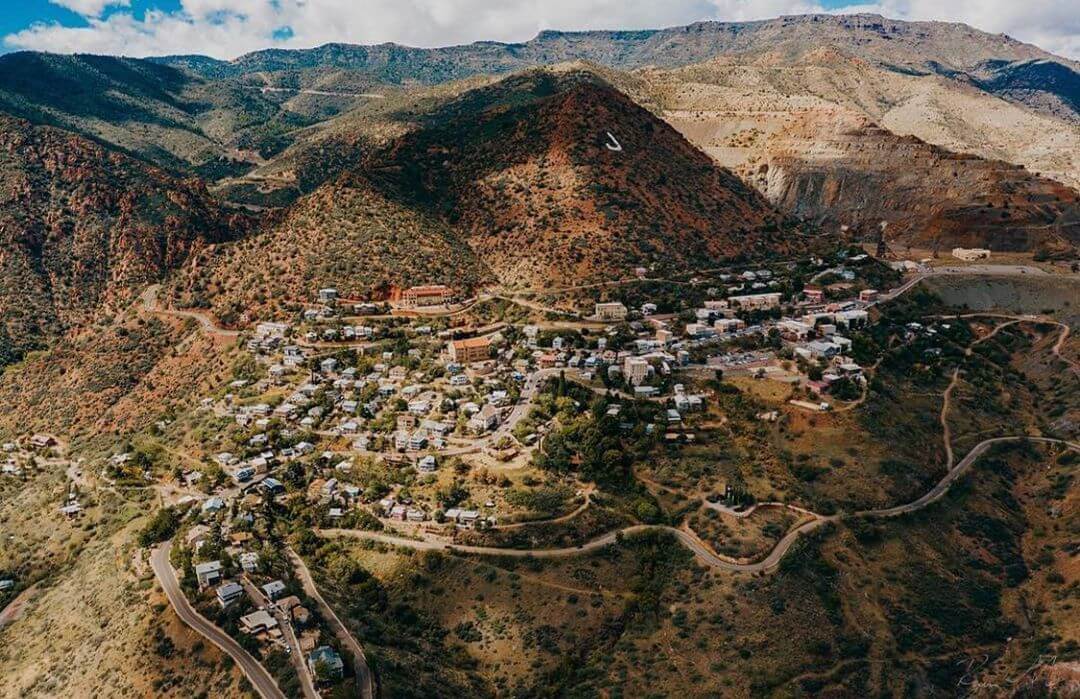 jerome az charming towns in arizona aerial view