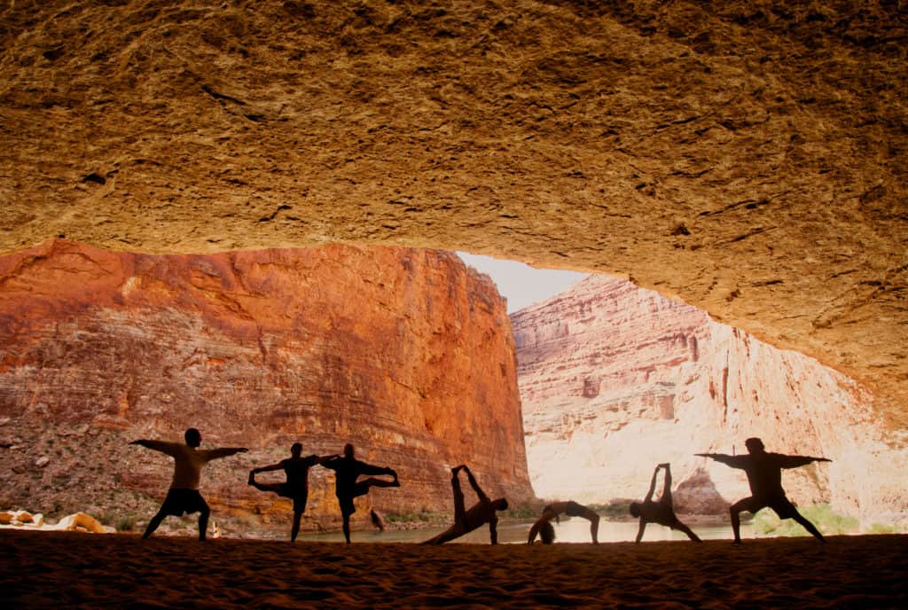 Group Yoga in the Grand Canyon
