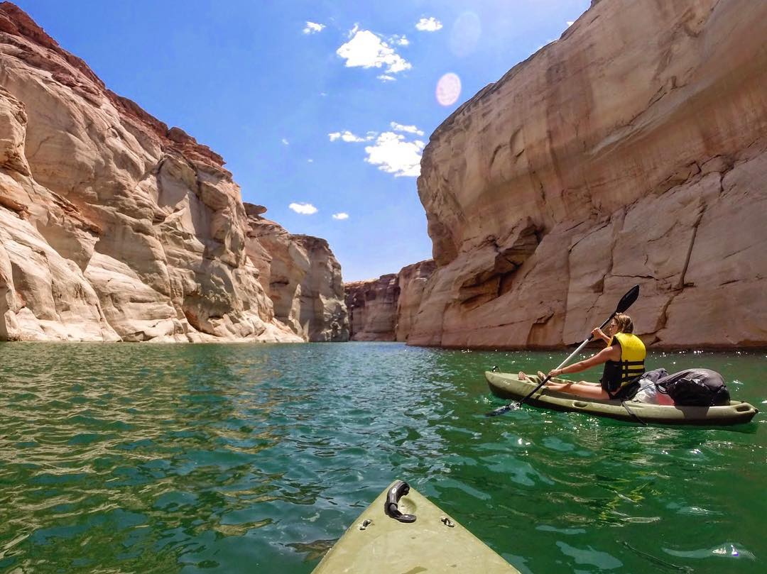 Lake Powell arizona lakes to kayak in Arizona