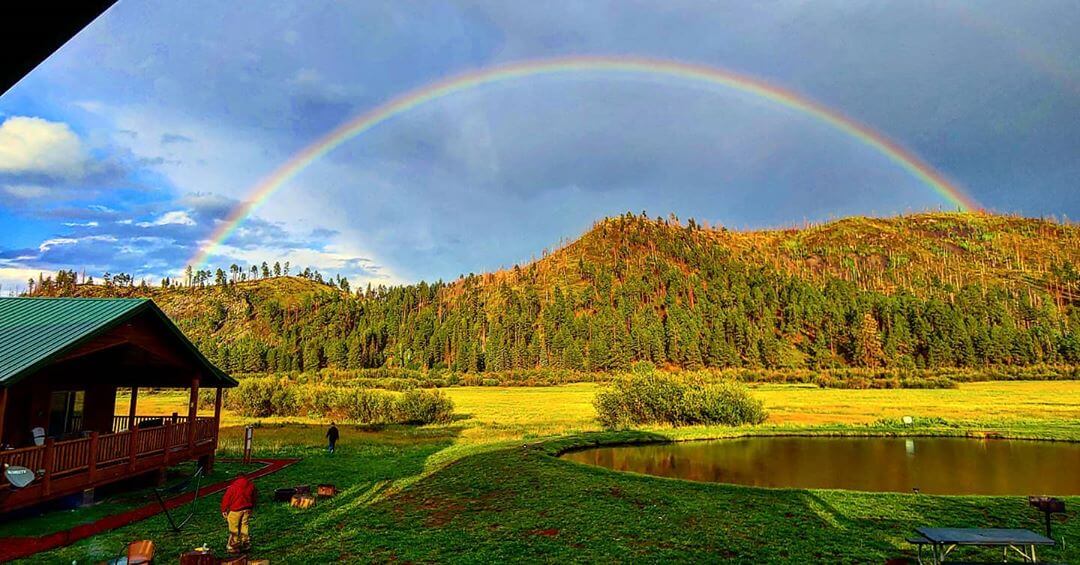 rainbow in arizona photo