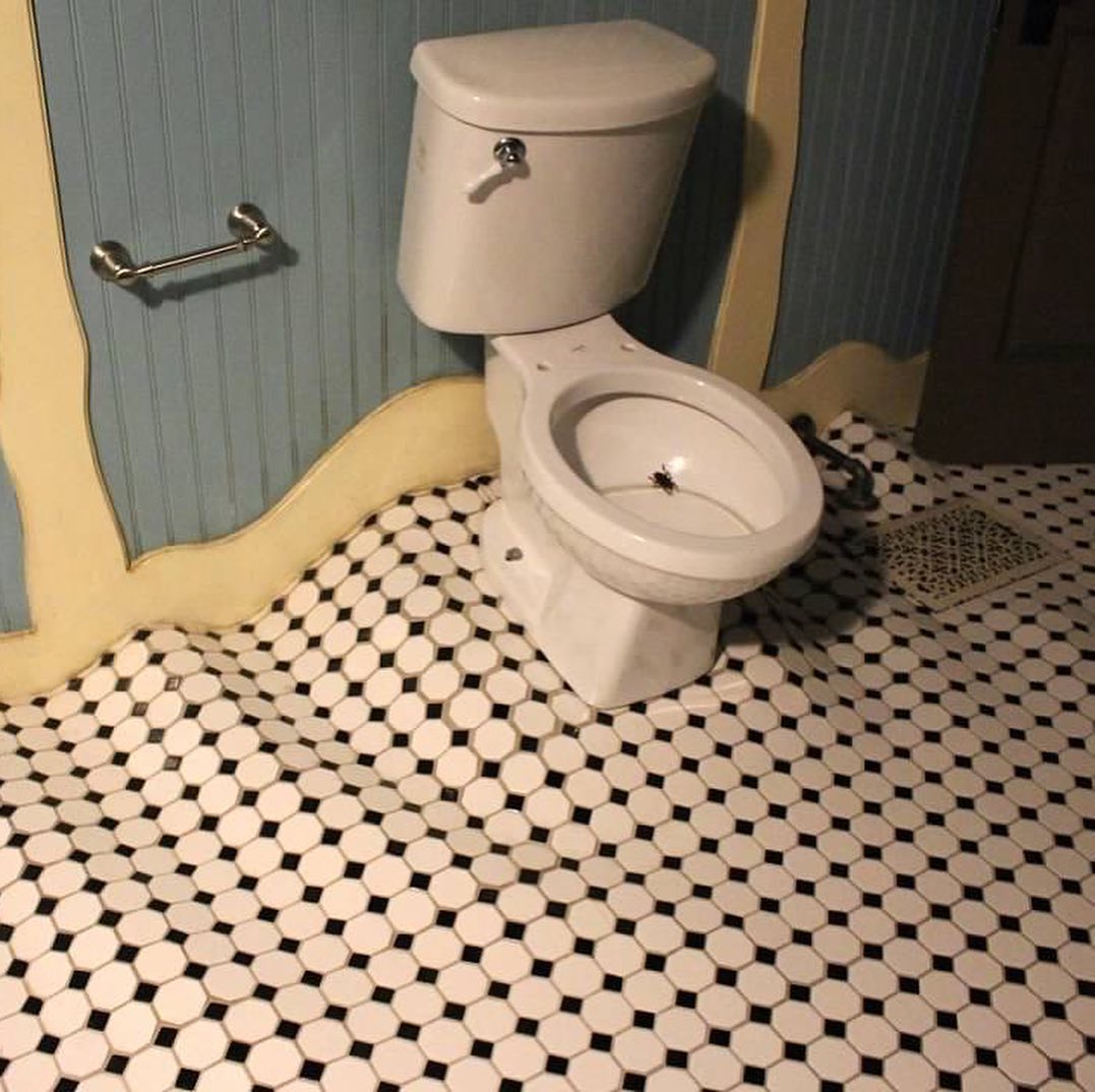 trippy bathroom 
