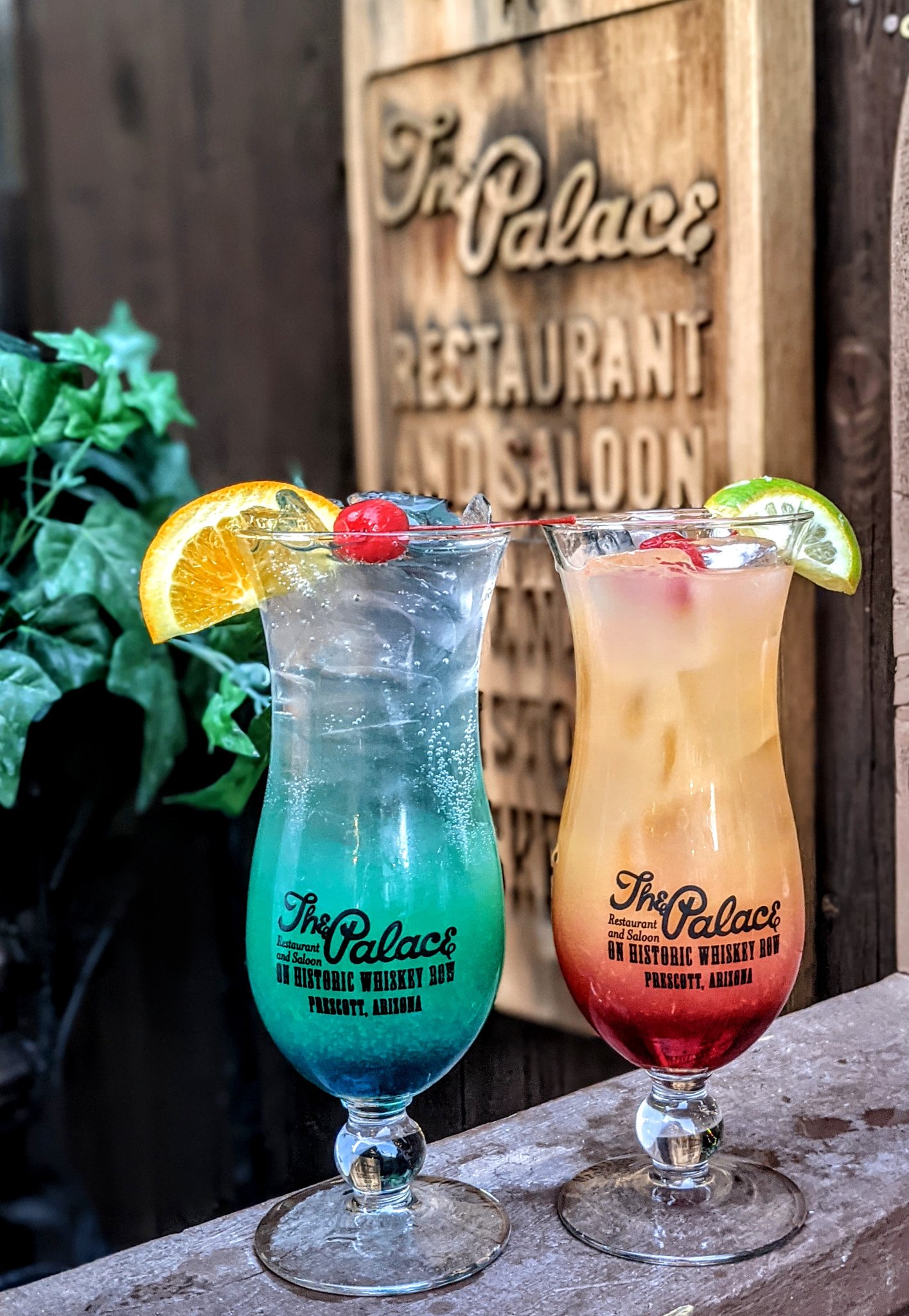 The Palace Restaurant and Saloon drinks